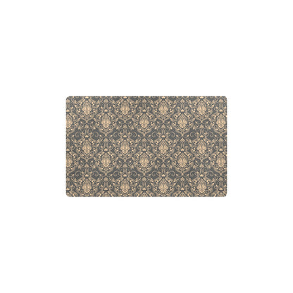Damask Elegant Luxury Print Pattern Kitchen Mat