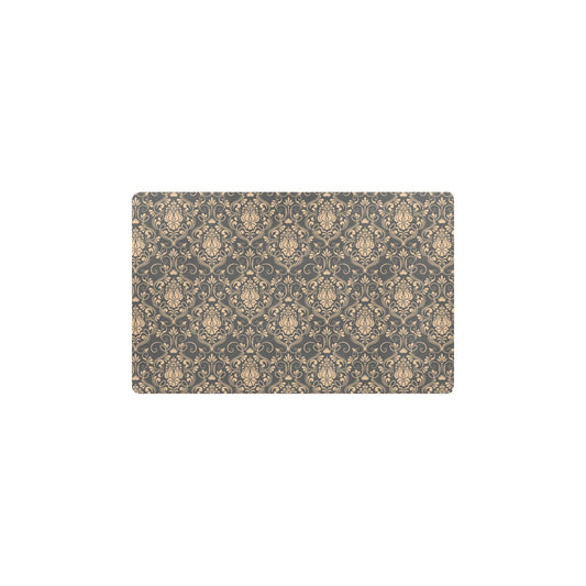 Damask Elegant Luxury Print Pattern Kitchen Mat