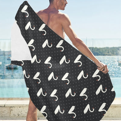 Swan Print Design LKS401 Beach Towel 32" x 71"