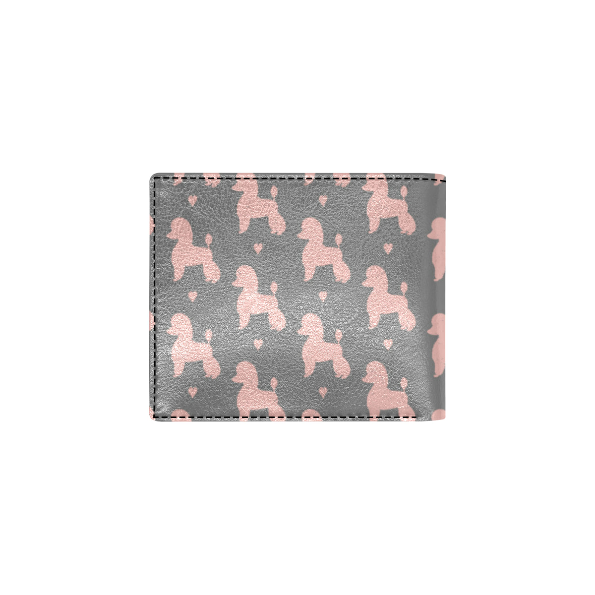 Poodle Pattern Print Design A02 Men's ID Card Wallet