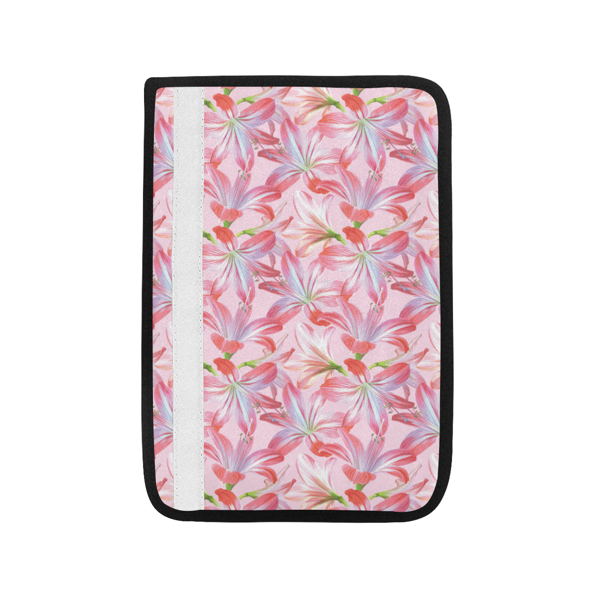 Amaryllis Pattern Print Design 02 Car Seat Belt Cover