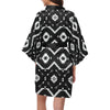 Native Pattern Print Design A04 Women's Short Kimono