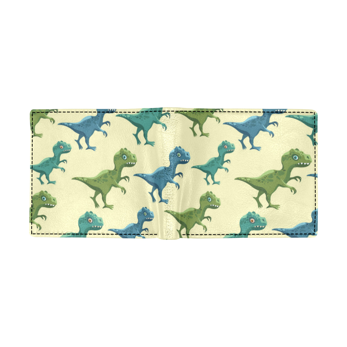 T Rex Pattern Print Design A04 Men's ID Card Wallet