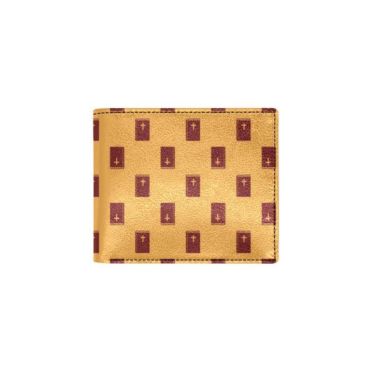 Bible Pattern Print Design 05 Men's ID Card Wallet