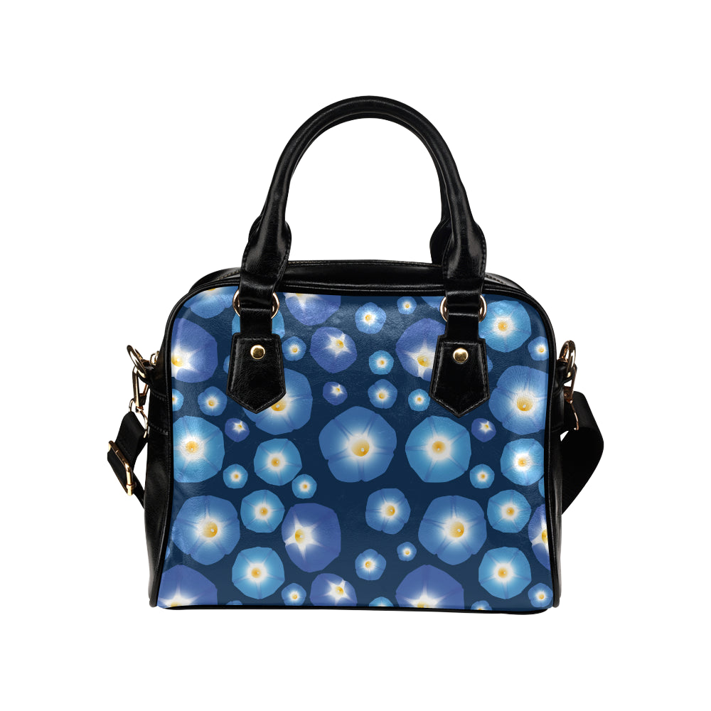 Morning Glory Pattern Print Design 02 Shoulder Handbag