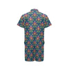 lotus Boho Pattern Print Design LO04 Men's Romper