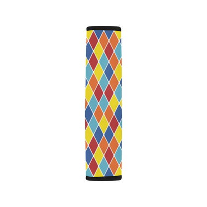 Harlequin Pattern Print Design 01 Car Seat Belt Cover