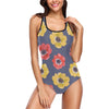 Anemone Pattern Print Design AM010 Women Swimsuit