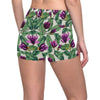 Magnolia Pattern Print Design MAG07 Yoga Shorts