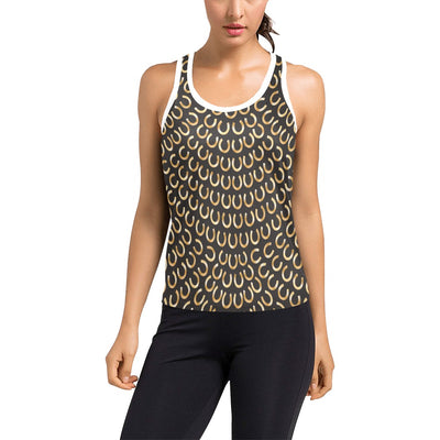 Horseshoe Print Design LKS304 Women's Racerback Tank Top