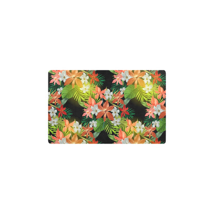 Amaryllis Pattern Print Design AL07 Kitchen Mat