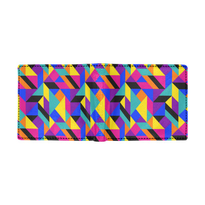 90s Colorful Pattern Print Design 1 Men's ID Card Wallet