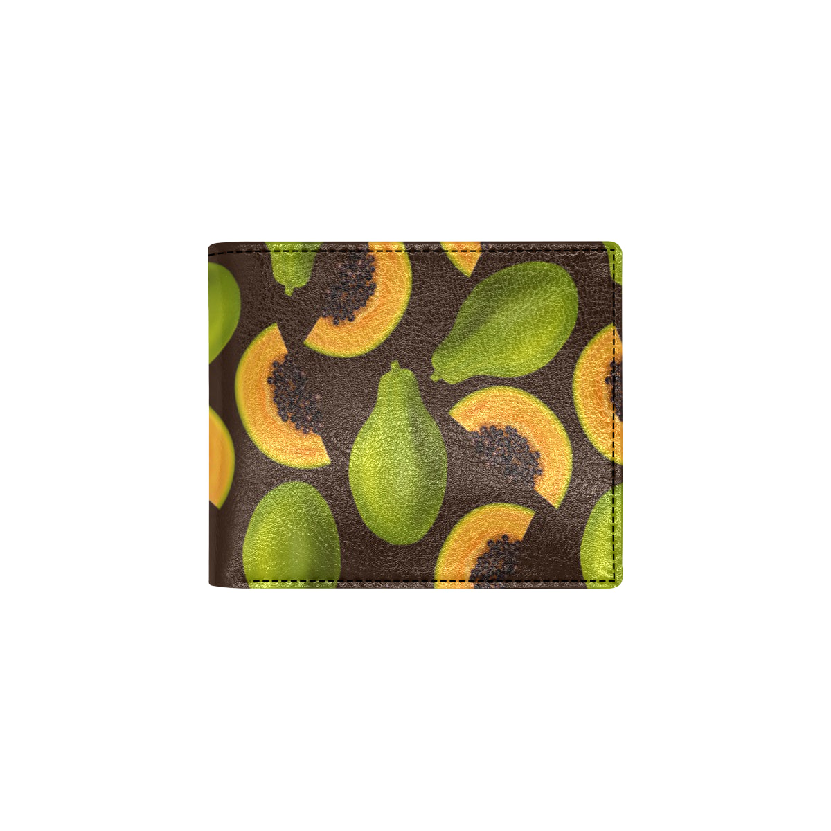 Papaya Pattern Print Design PP04 Men's ID Card Wallet