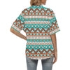 Navajo Style Print Pattern Women's Hawaiian Shirt