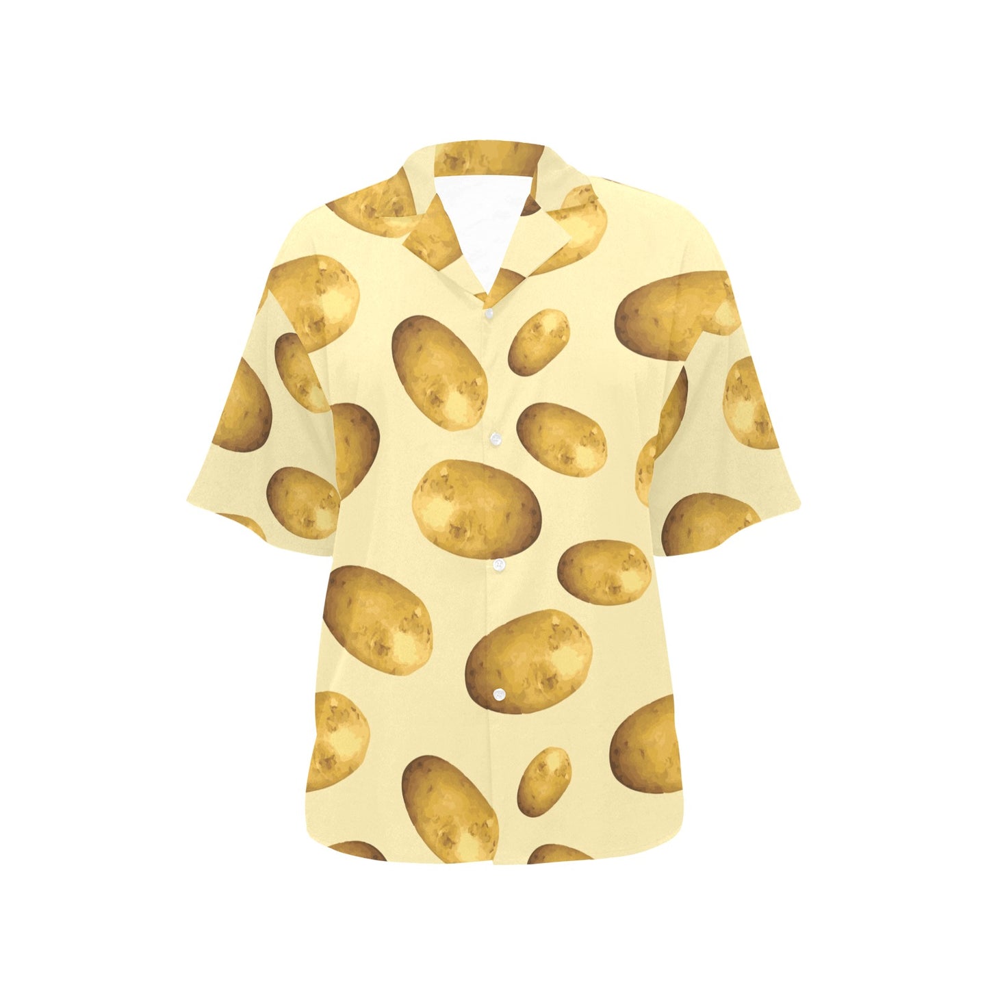 Potato Pattern Print Design A01 Women's Hawaiian Shirt