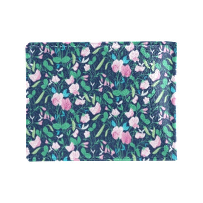 Sweet Pea Print Design LKS303 Men's ID Card Wallet
