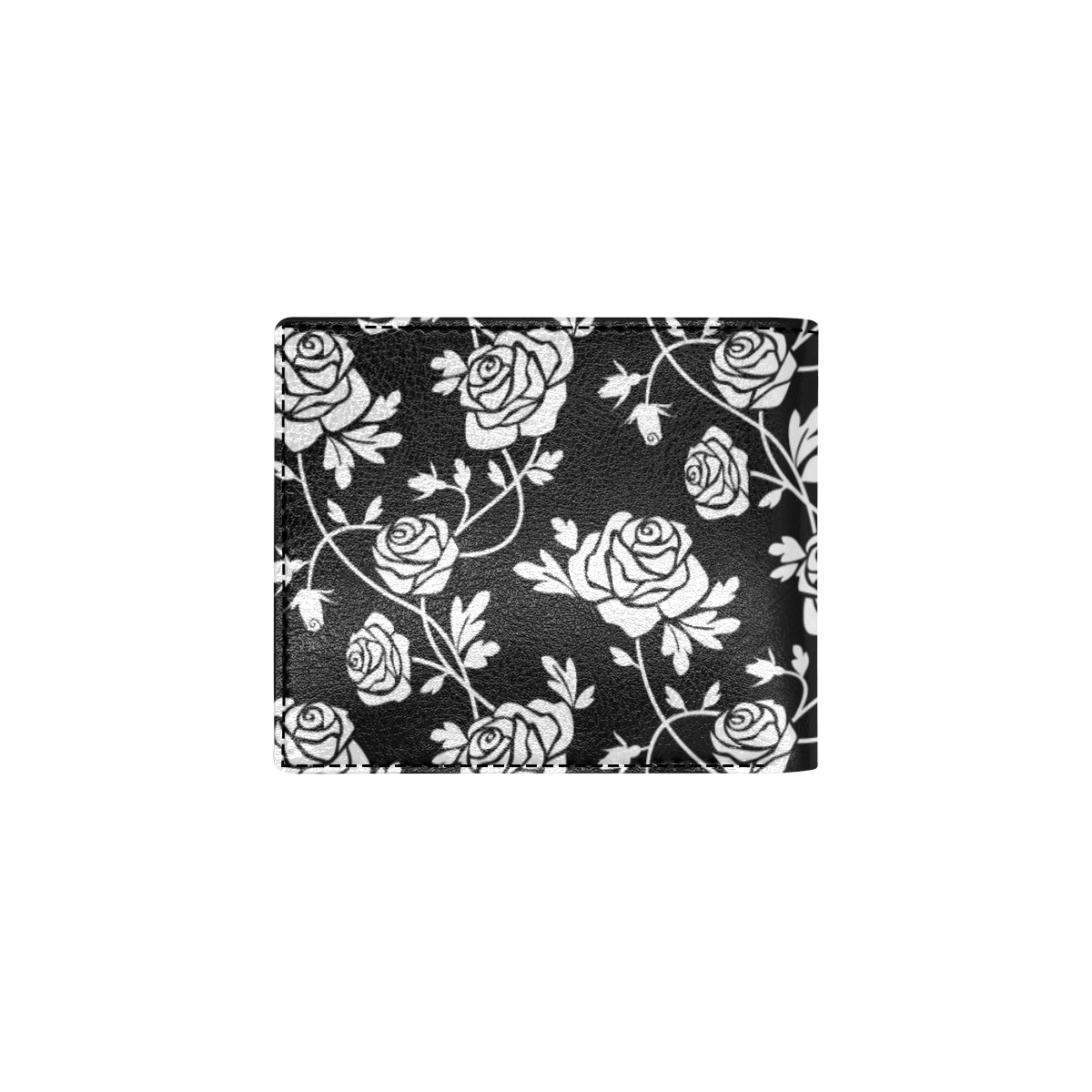Rose Pattern Print Design RO013 Men's ID Card Wallet