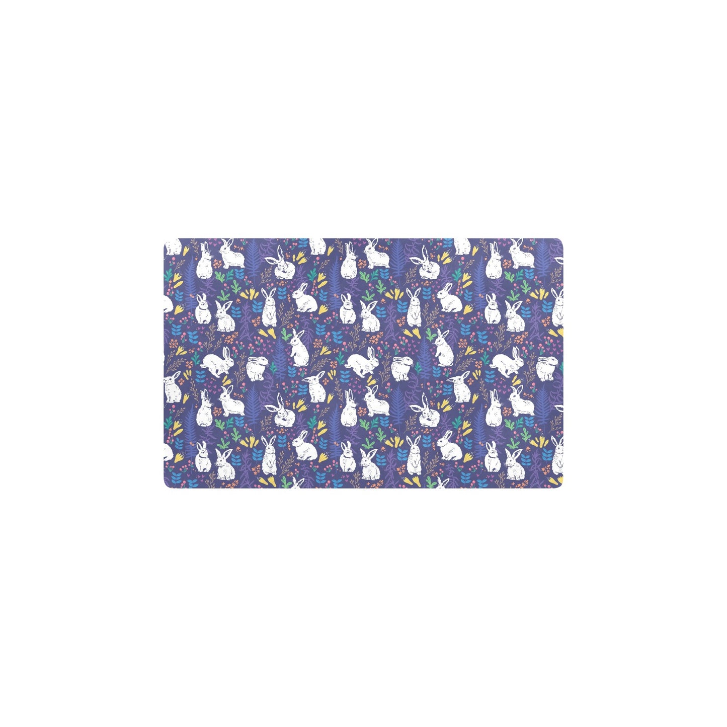 Bunny Pattern Print Design 01 Kitchen Mat