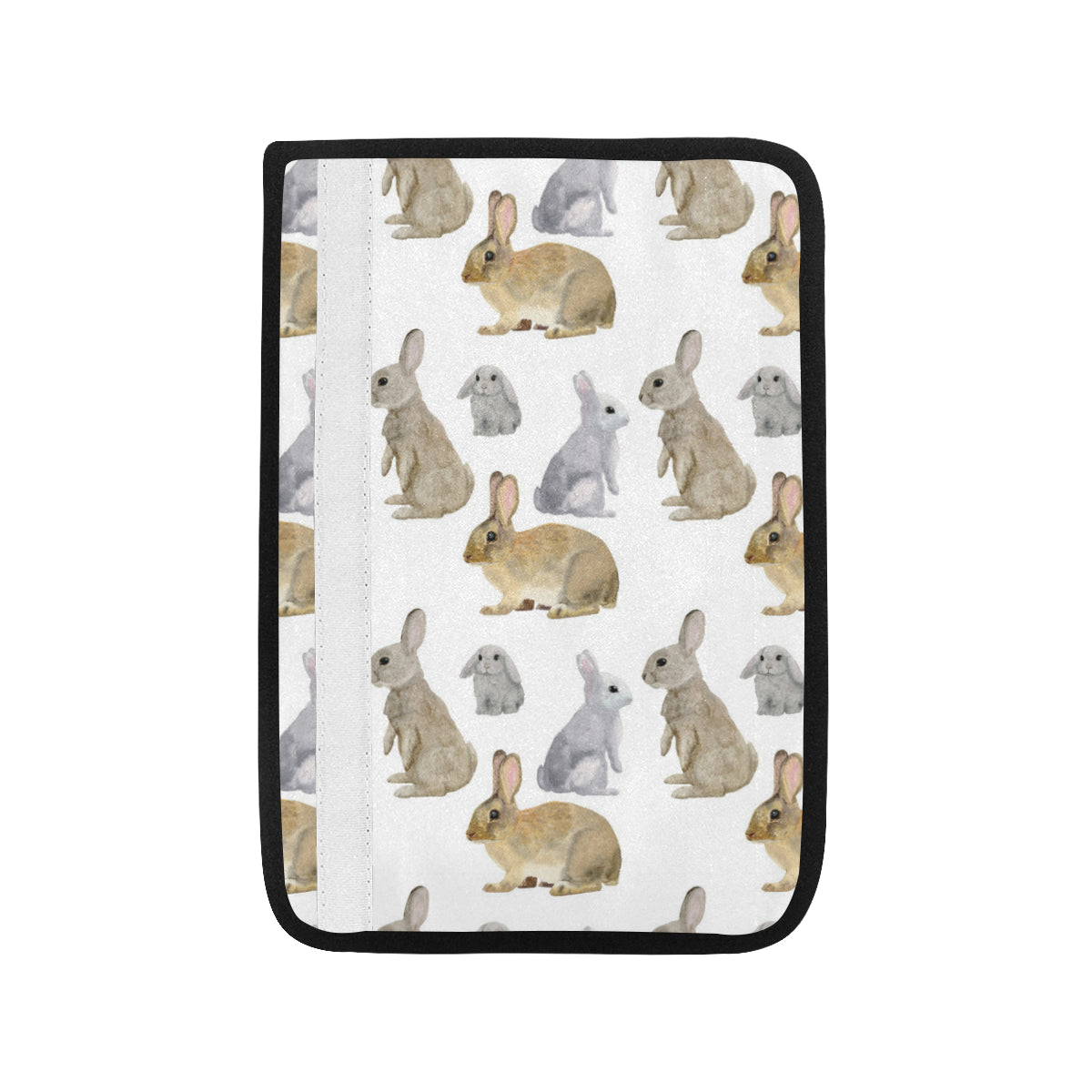 Rabbit Pattern Print Design 02 Car Seat Belt Cover