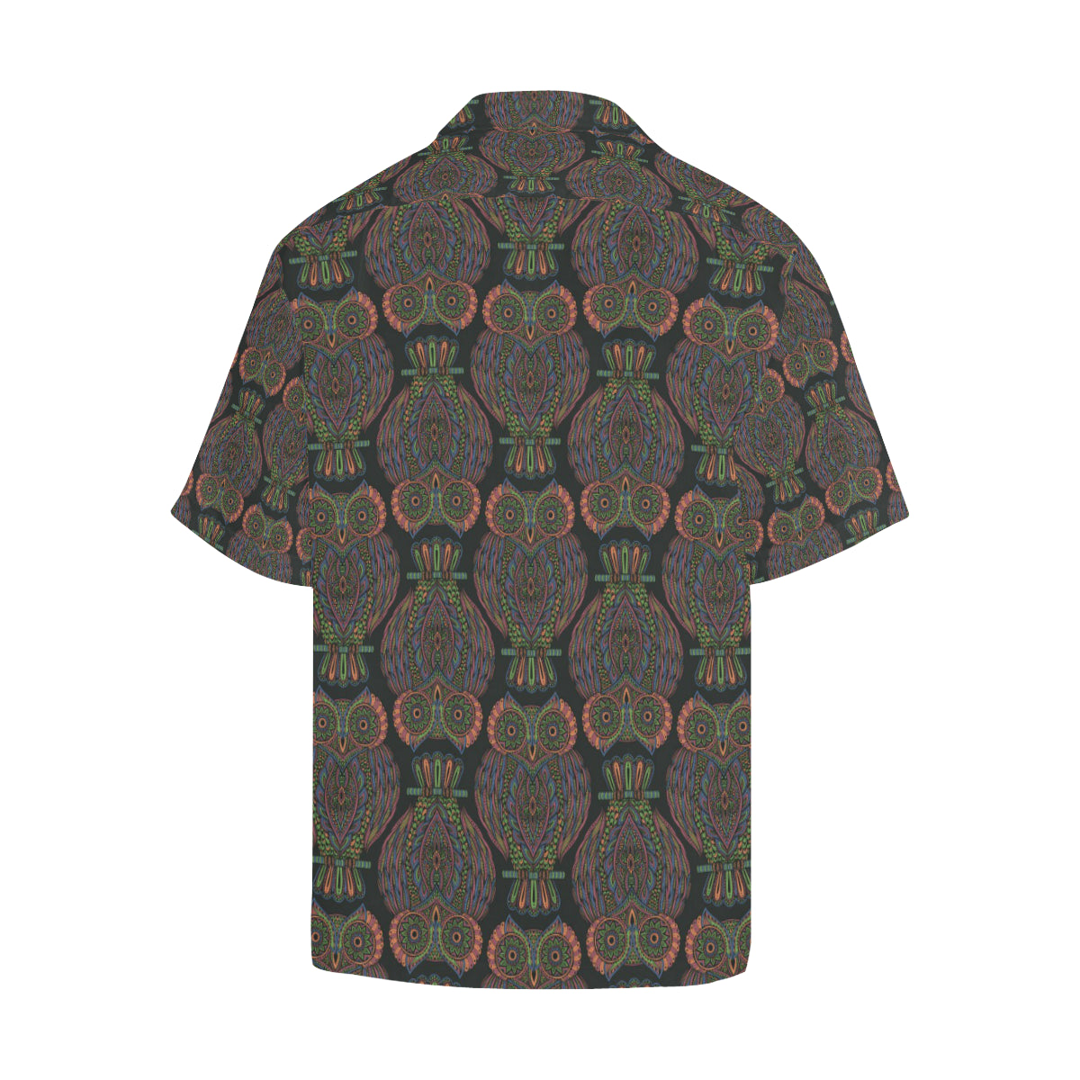 Owl Pattern Print Design A05 Men's Hawaiian Shirt
