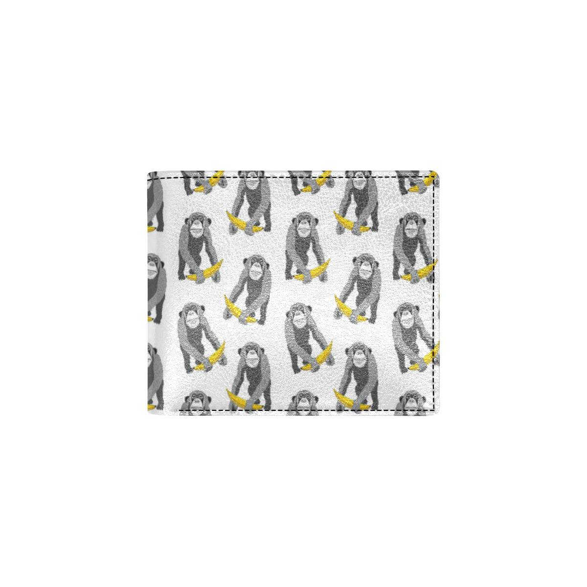 Chimpanzee Pattern Print Design 05 Men's ID Card Wallet