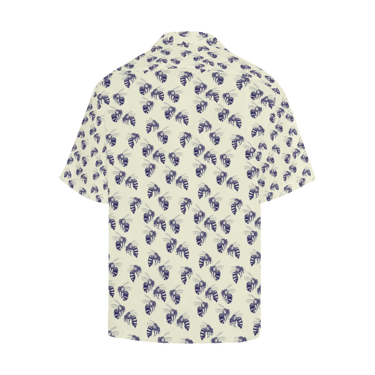 Bee Pattern Print Design 02 Men's Hawaiian Shirt