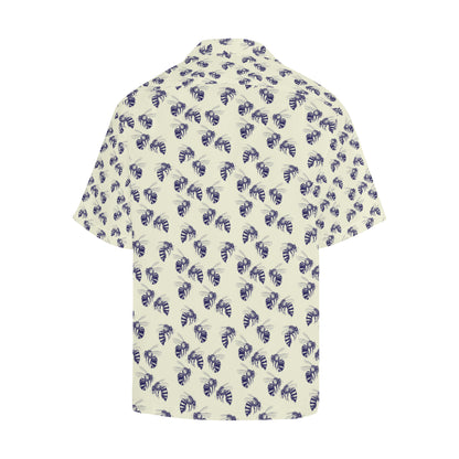 Bee Pattern Print Design 02 Men's Hawaiian Shirt