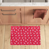 Bandana Red Paisley Print Design LKS305 Kitchen Mat