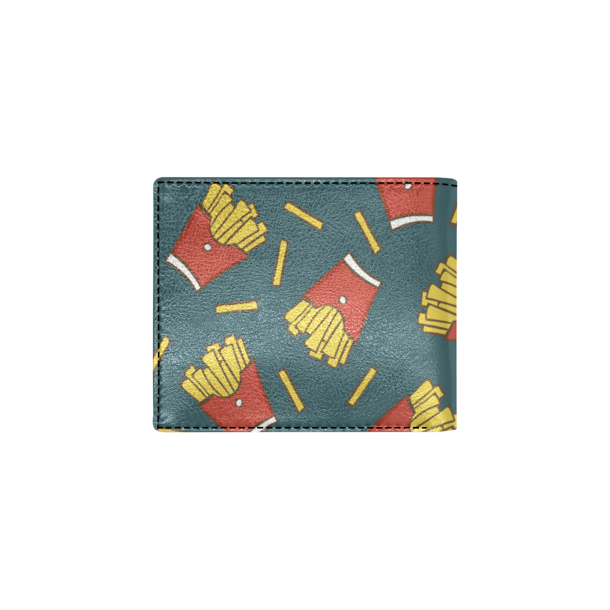 French Fried Pattern Print Design 04 Men's ID Card Wallet