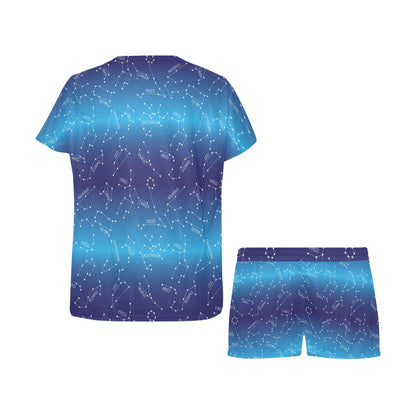 Virgo Print Design LKS302 Women's Short Pajama Set