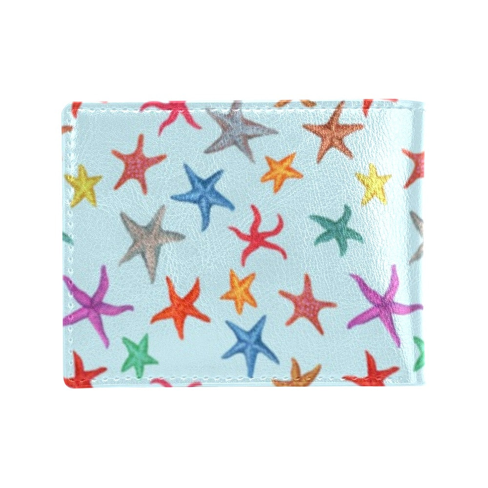 Starfish Print Design LKS402 Men's ID Card Wallet