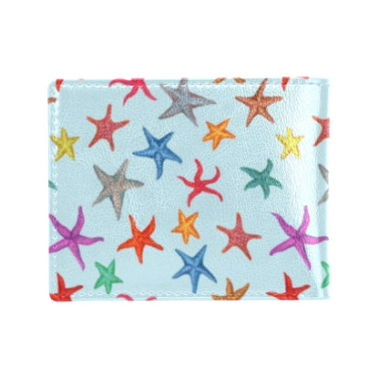 Starfish Print Design LKS402 Men's ID Card Wallet