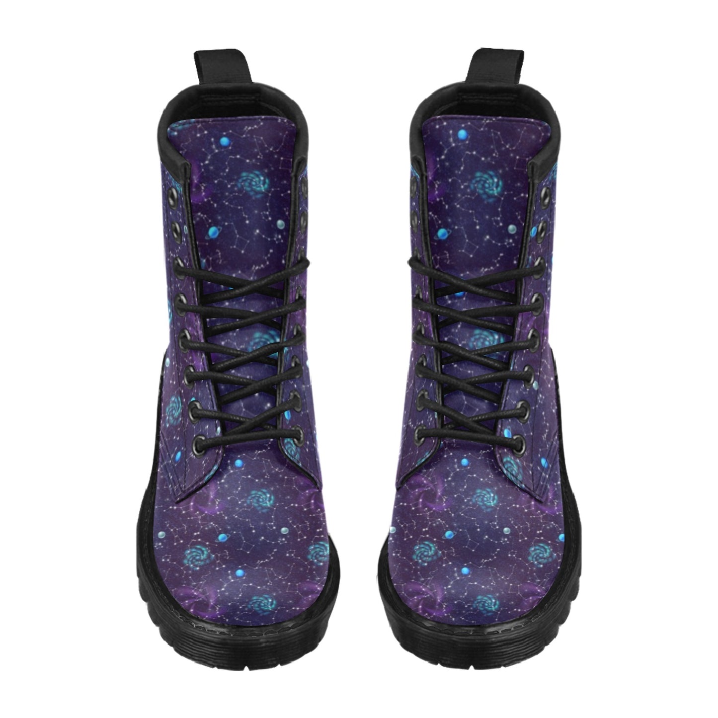 Zodiac Galaxy Design Print Women's Boots