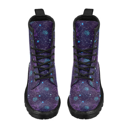 Zodiac Galaxy Design Print Women's Boots