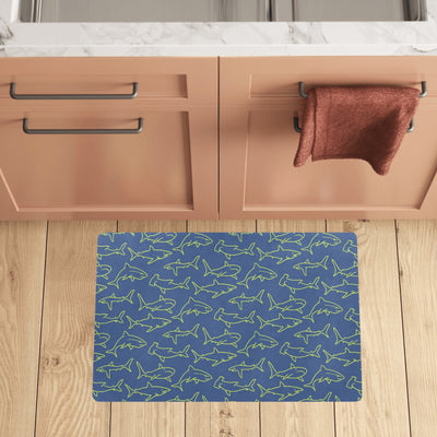 Shark Print Design LKS301 Kitchen Mat