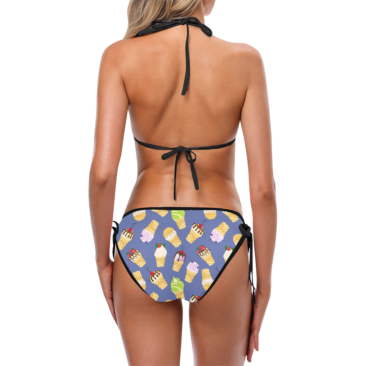 Ice Cream Pattern Print Design IC03 Bikini