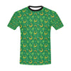 Shamrock With Horse Shoes Print Design LKS305 Men's All Over Print T-shirt