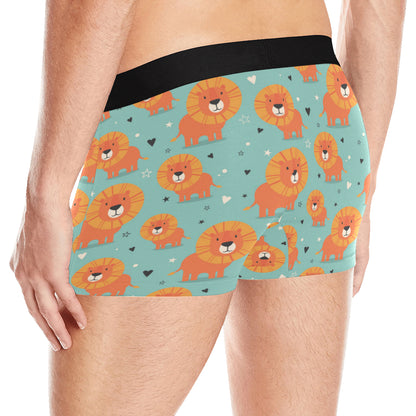 Lion Baby Pattern Print Design 03 Men's Boxer Briefs