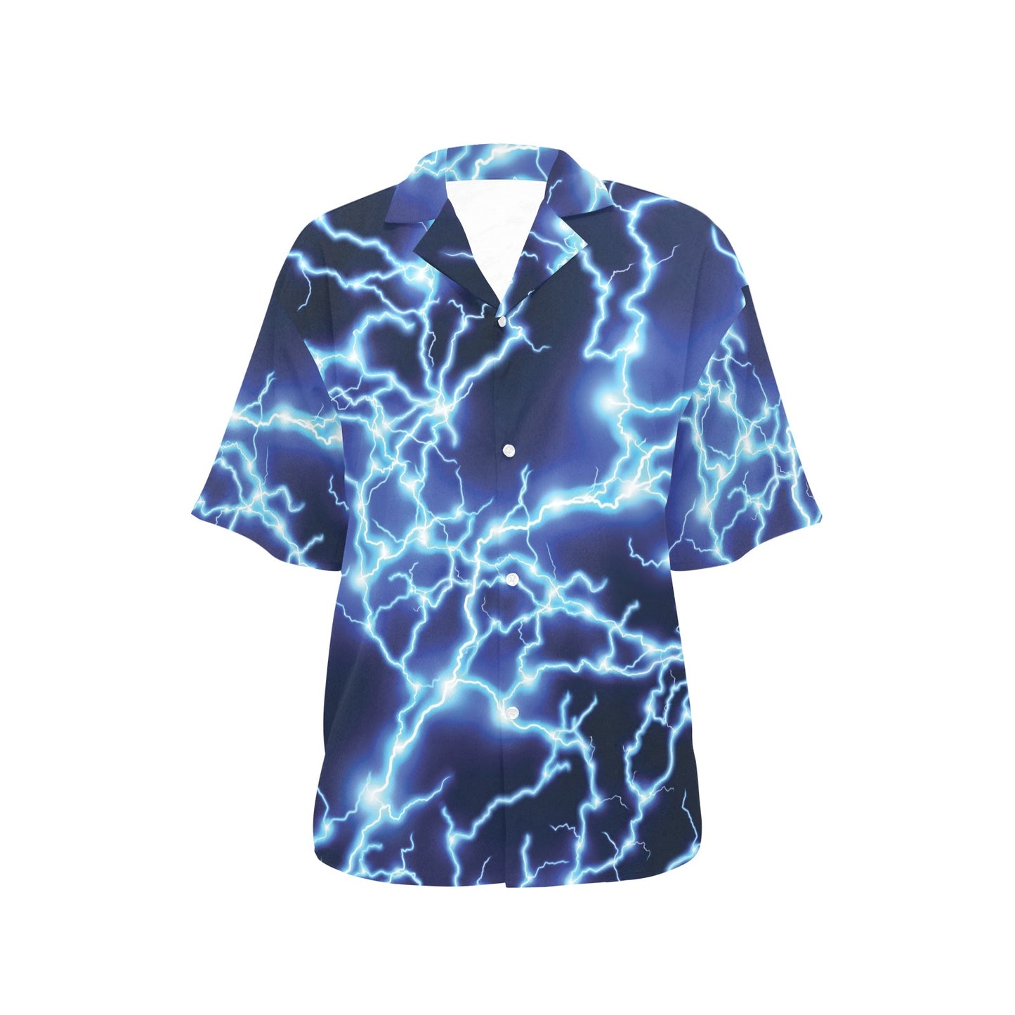Lightning Thunder Pattern Print Design 04 Women's Hawaiian Shirt