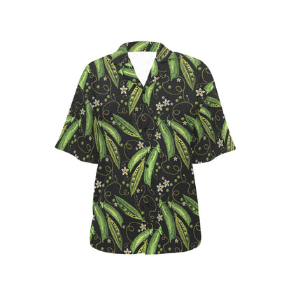 Peas Pattern Print Design A02 Women's Hawaiian Shirt