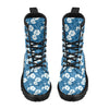 Hibiscus Pattern Print Design HB03 Women's Boots