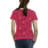 Hibiscus Red Pattern Print LKS308 Women's  T-shirt