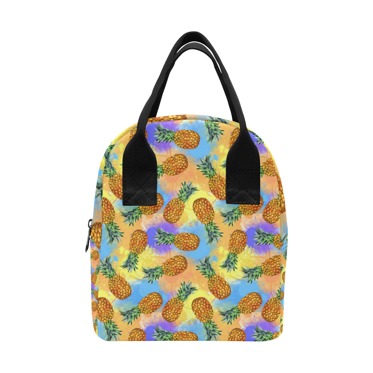 Pineapple Pattern Print Design PP09 Insulated Lunch Bag