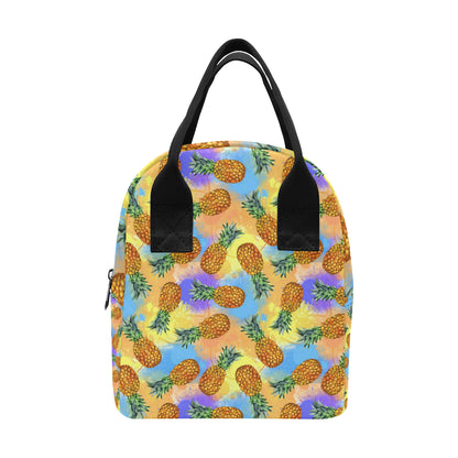 Pineapple Pattern Print Design PP09 Insulated Lunch Bag