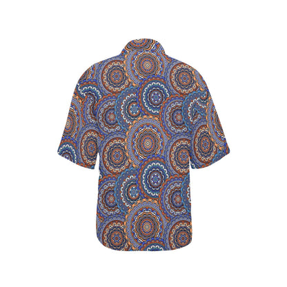 Mandala Boho Chic Design Print Women's Hawaiian Shirt
