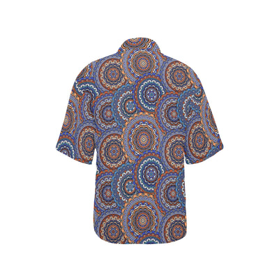 Mandala Boho Chic Design Print Women's Hawaiian Shirt