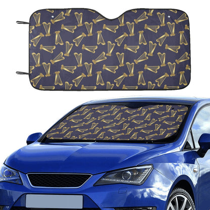 Harp Print Design LKS401 Car front Windshield Sun Shade