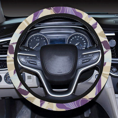 Iris Pattern Print Design IR02 Steering Wheel Cover with Elastic Edge