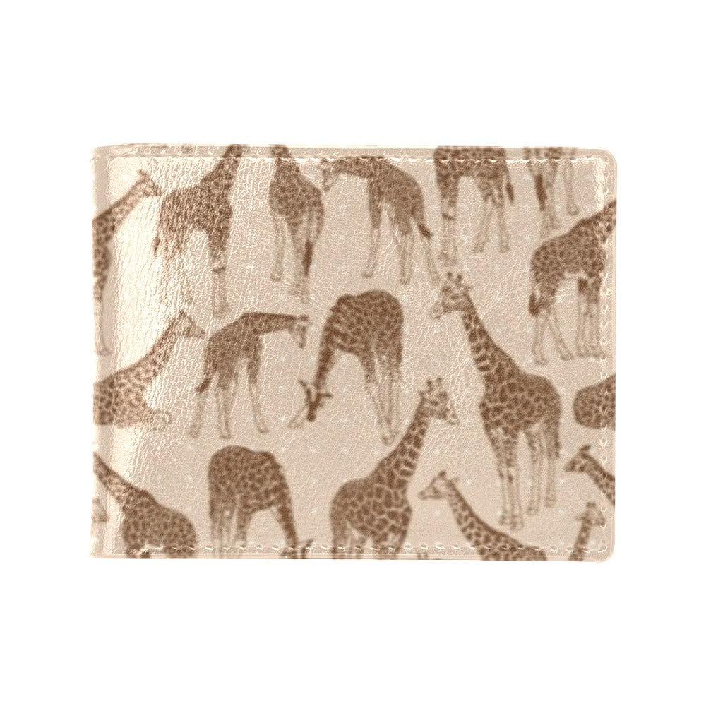 Giraffe Pattern Design Print Men's ID Card Wallet