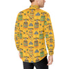 Maracas Mexican Style Pattern Print Design 02 Men's Long Sleeve Shirt